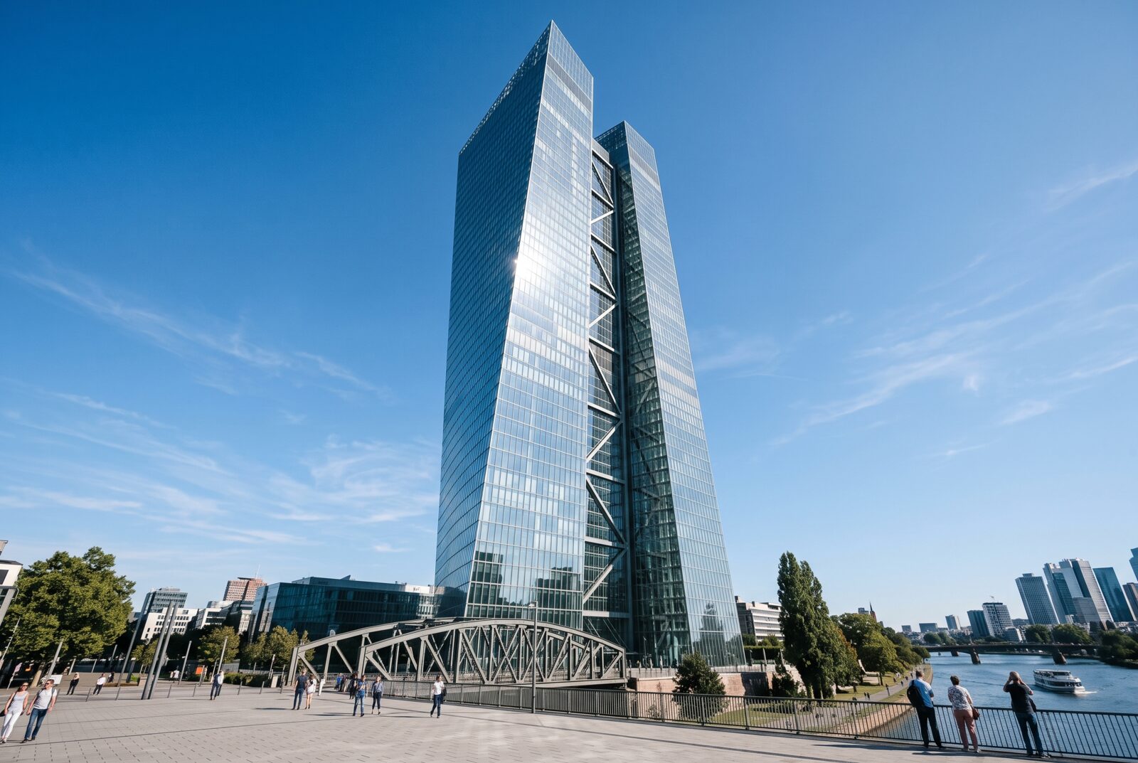 Gratte-ciel d'une banque centrale à Francfort