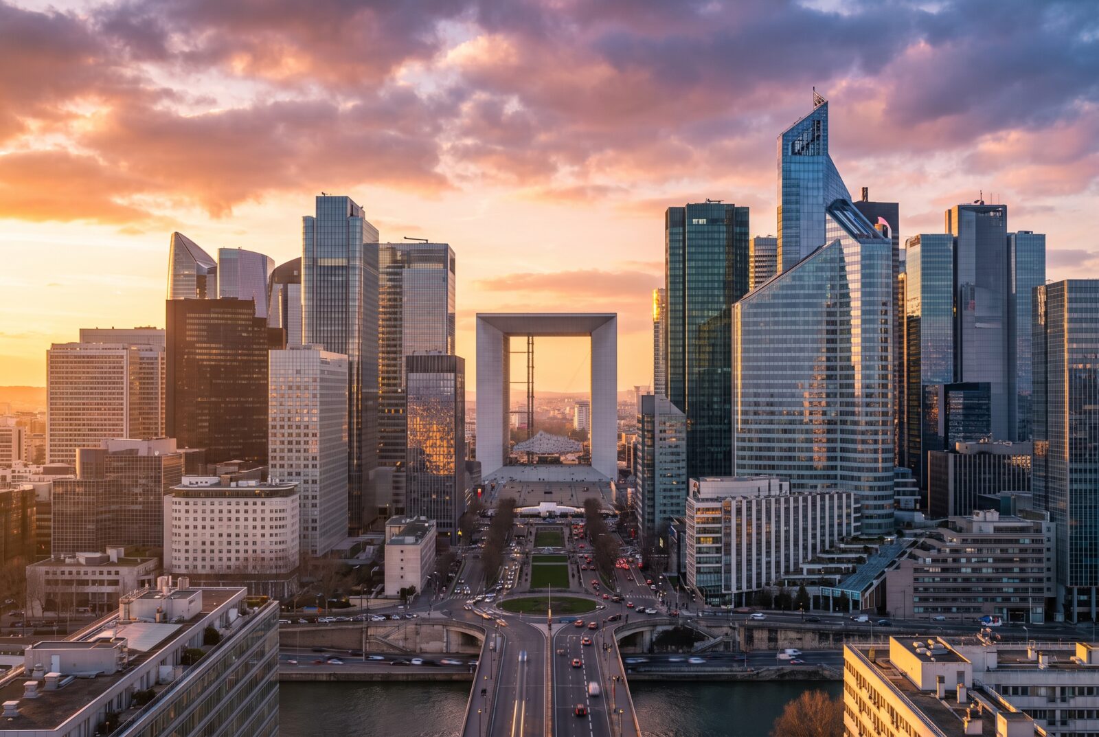 Quartier d'affaires de La Défense à Paris